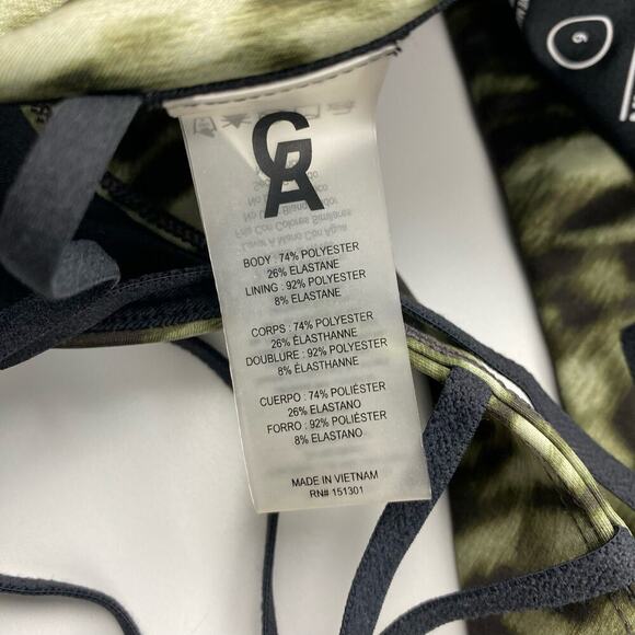 GOOD AMERICAN Wild Night Sports Bra Sz 6 Jungle Leopard Print - Picture 7 of 9